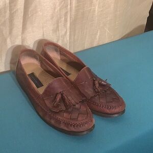 Giorgio Brutini Brown Leather Slip-On Loafers